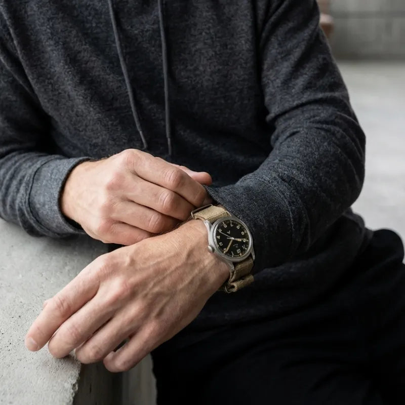 Omega Watch — RAF Inspired Field Watch — 63% OFF Today + Free Shipping